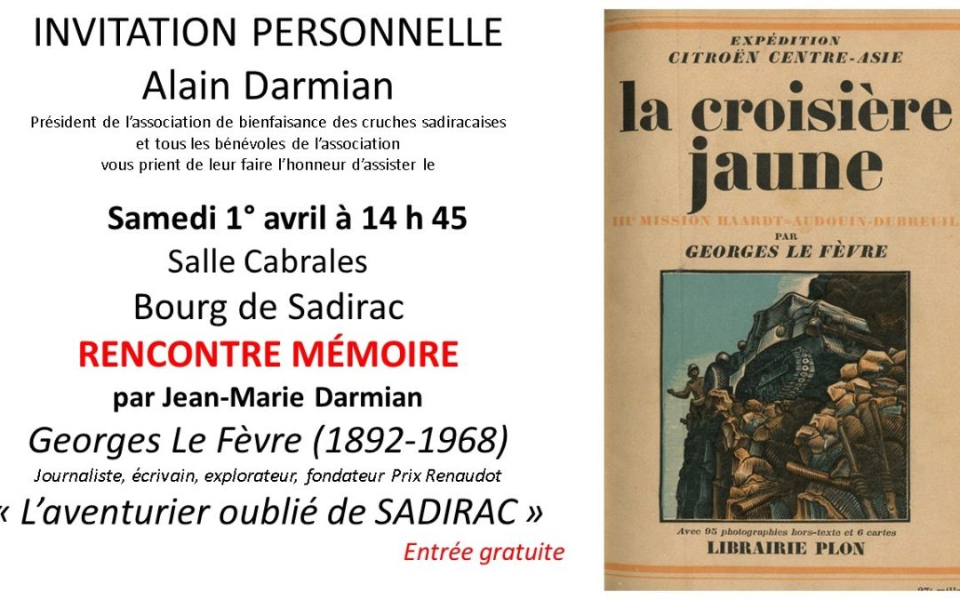 LES CRUCHES ONT DE LA MÉMOIRE À SADIRAC